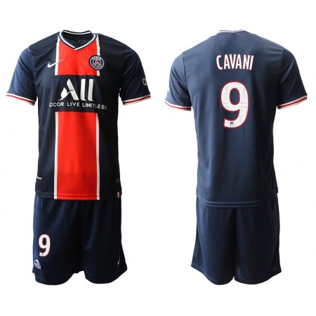 Paris Saint-Germain Fotbollströjor Edinson Cavani 9 Barn Hemma tröja 2020/21 Kortärmad